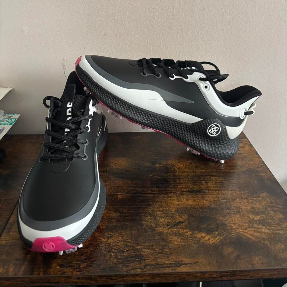 Gfore black and pink golf shoes